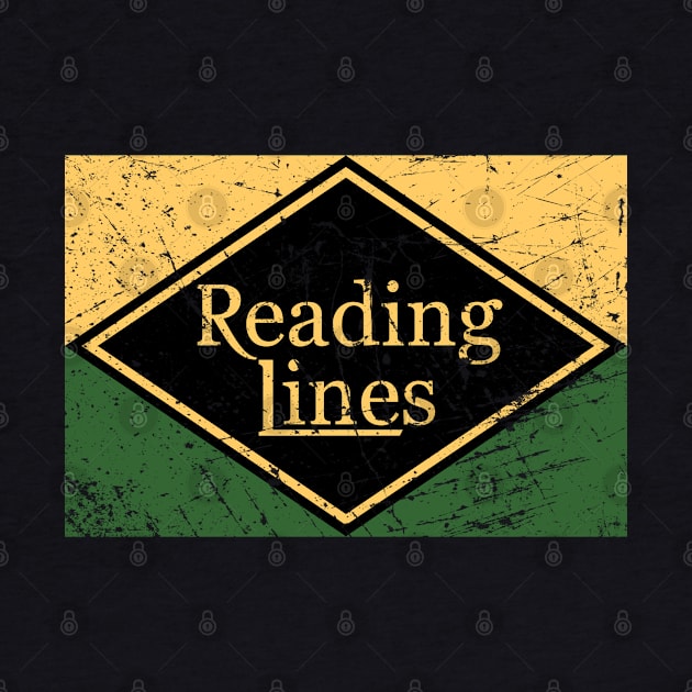 Distressed Reading Lines Railroad Logo by Railway Tees For All